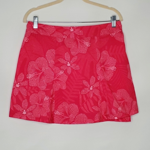 RipSkirt Hawaii Pink Floral Wrap Skirt Size M Beach Cover-up Activewear Length 1 - Picture 3 of 9